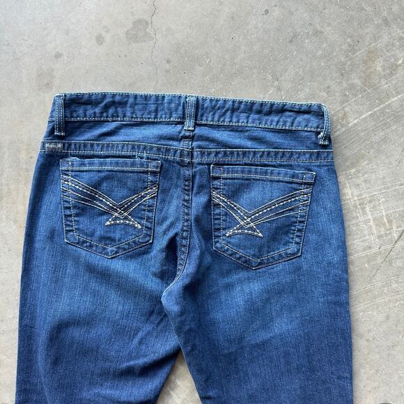 ADA Cinch Jeans Woman’s Size 30/9S Blue Mid Rise Relaxed Boot Cut Cowgirl - Picture 9 of 12